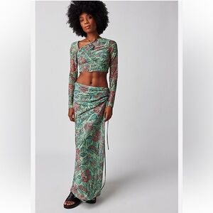 Free People Floral Print Set